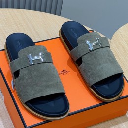 [홍콩명품.Hermes] 에르메스 25SS 로고 JAURES 샌들 슬리퍼 (카라멜), SE4839, S2, 명품스니커즈,운동화,구두,로퍼,하이탑,신발