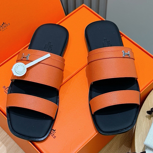 [홍콩명품.Hermes] 에르메스 25SS 로고 PARIS 샌들 슬리퍼 (오렌지), SE4846, S2, 명품스니커즈,운동화,구두,로퍼,하이탑,신발