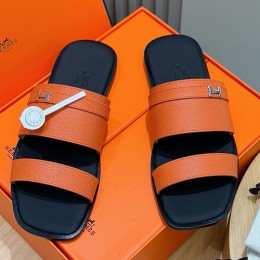 [홍콩명품.Hermes] 에르메스 25SS 로고 PARIS 샌들 슬리퍼 (오렌지), SE4846, S2, 명품스니커즈,운동화,구두,로퍼,하이탑,신발
