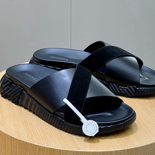 [홍콩명품.Hermes] 에르메스 25SS 로고 INFRA 샌들 슬리퍼 (블랙), SE4855, S2, 명품스니커즈,운동화,구두,로퍼,하이탑,신발