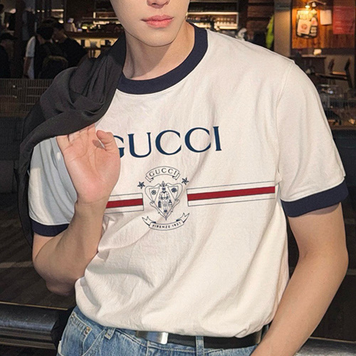 [홍콩명품.Gucci] 구찌 25SS 로고 프린트 반팔 티셔츠 (화이트), BM20614, JU, 홍콩명품의류,구매대행,온라인명품