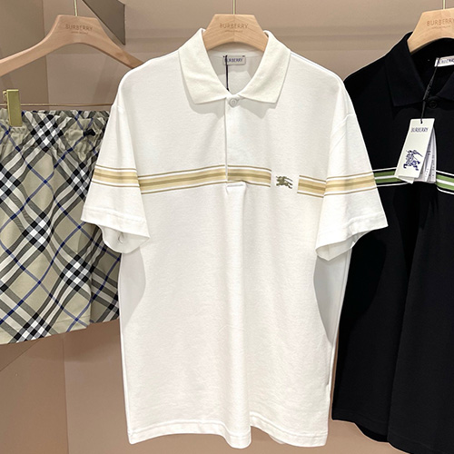 [홍콩명품.Burberry] 버버리 25SS 로고 자수 카라 폴로 반팔 티셔츠 (2컬러), BM20635, G5, 홍콩명품의류,구매대행,온라인명품