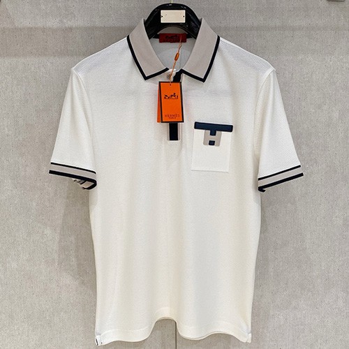 [홍콩명품.Hermes] 에르메스 25SS 로고 카라 폴로 반팔 티셔츠 (2컬러), BM20674, HH, 홍콩명품의류,구매대행,온라인명품
