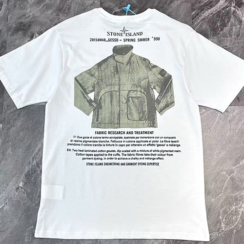 [홍콩명품.Stone Island] 스톤아일랜드 25SS 로고 그래픽 반팔 티셔츠 (2컬러), BM20678, ST1, 홍콩명품의류,구매대행,온라인명품