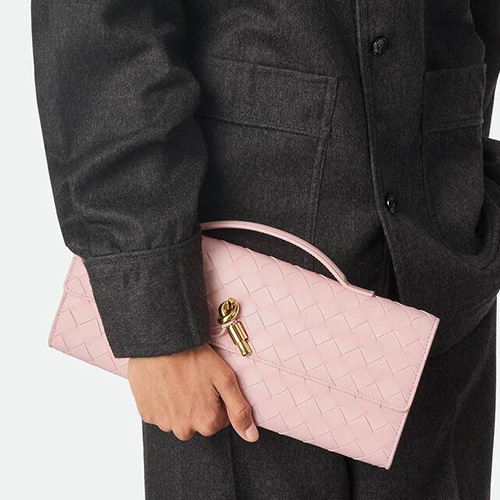 [홍콩명품.BOTTEGA VENETA] 보테가베네타 25SS 로고 안디아모 클러치 로즈 741511VCPP36858, BGM4732, BDA, 홍콩명품가방,명품쇼핑몰,크로스백,핸드백,구매대행