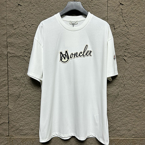[홍콩명품.MONCLER] 몽클레어 25SS 로고 자수 반팔 티셔츠 (2컬러), BM20712, KB, 홍콩명품의류,구매대행,온라인명품