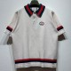 [홍콩명품.Gucci] 구찌 25SS 로고 자수 카라 폴로 반팔 티셔츠 (화이트), BM20724, KB, 홍콩명품의류,구매대행,온라인명품
