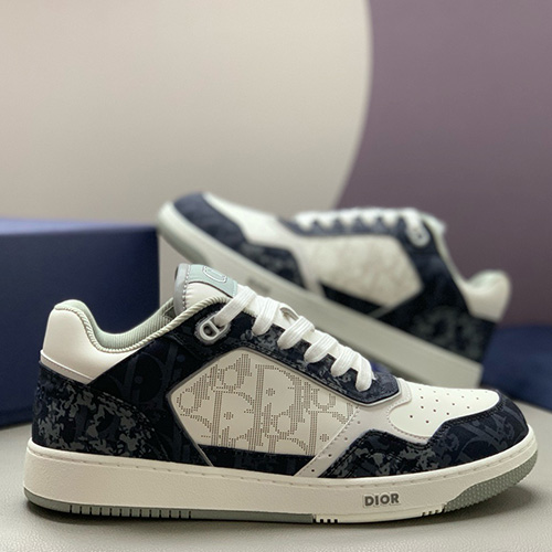 [홍콩명품,Christian Dior] 디올 25SS 로고 남여 오블리크 로우탑 스니커즈 운동화 (화이트-블루), SE4907, PMD, 명품스니커즈,운동화,구두,로퍼,하이탑,신발