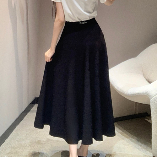 [홍콩명품,Christian Dior] 디올 25SS 로고 여성 미디 스커트 (블랙), BM20810, TBG, 홍콩명품의류,구매대행,온라인명품