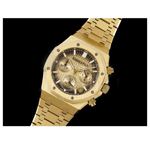 [홍콩명품시계.AUDEMARS PIGUET] 오데마피게 로얄오크 크로노 26240 옐로우골드 스모크 다이얼