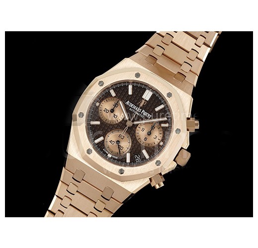[홍콩명품시계.AUDEMARS PIGUET] 오데마피게 로얄오크 크로노 26240 로즈골드 브라운/로즈골드 다이얼
