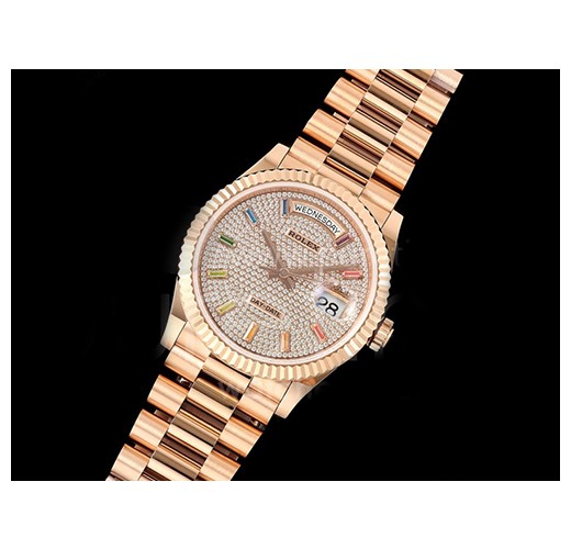 [홍콩명품. ROLEX] 로렉스 롤렉스 데이데이트 36mm 로즈골드 다이아몬드 다이얼