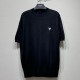 [홍콩명품,PRADA] 프라다 25SS 로고 자수 니트 반팔 티셔츠 (2컬러), BM20927, KB, 홍콩명품의류,구매대행,온라인명품
