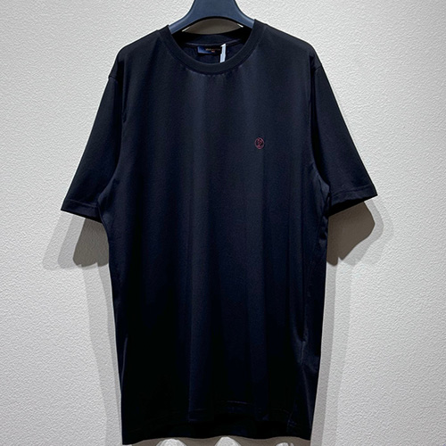 [홍콩명품.LOUIS VUITTON] 루이비통 25SS 로고 자수 반팔 티셔츠 (블랙), BM20935, KB, 홍콩명품의류,구매대행,온라인명품