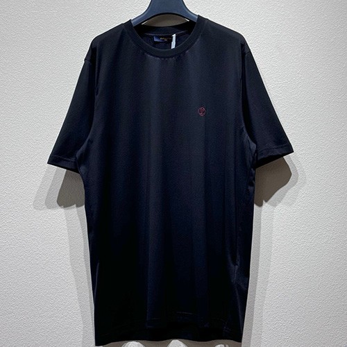 [홍콩명품.LOUIS VUITTON] 루이비통 25SS 로고 자수 반팔 티셔츠 (블랙), BM20935, KB, 홍콩명품의류,구매대행,온라인명품