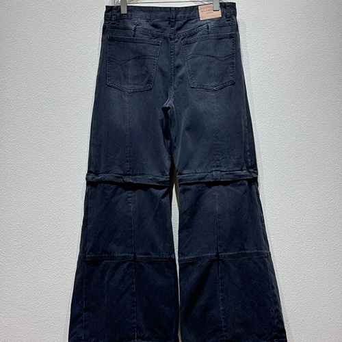 [홍콩명품.BALENCIAGA] 발렌시아가 25SS 로고 오버핏 데님 팬츠 진 청바지 (블랙), BM20940, KB, 홍콩명품의류,구매대행,온라인명품