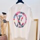 [홍콩명품.LOUIS VUITTON] 루이비통 25SS 로고 그래픽 프린트 반팔 티셔츠 (화이트), BM20967, YS, 홍콩명품의류,구매대행,온라인명품