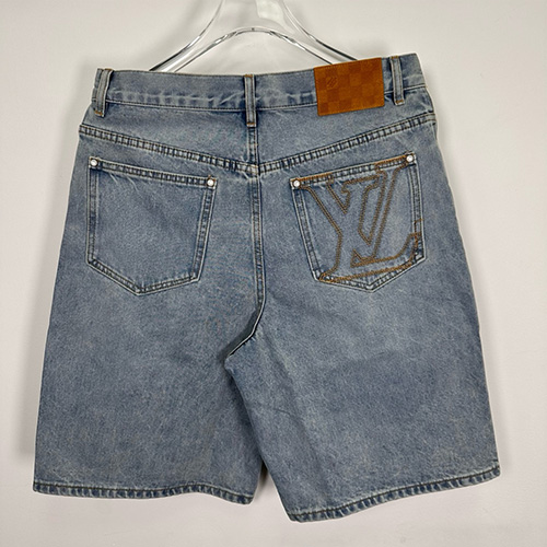 [홍콩명품.LOUIS VUITTON] 루이비통 25SS 로고 데님 쇼츠 반바지, BM21036, JU, 홍콩명품의류,구매대행,온라인명품
