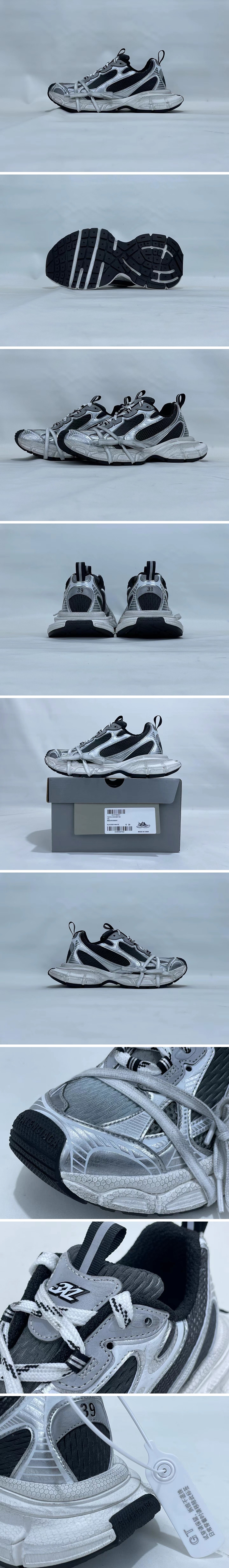 [홍콩명품.BALENCIAGA] 발렌시아가 25SS 로고 남여 3XL Syede 스니커즈 운동화 (블랙-실버), SE4979, S3, 명품스니커즈,운동화,구두,로퍼,하이탑,신발