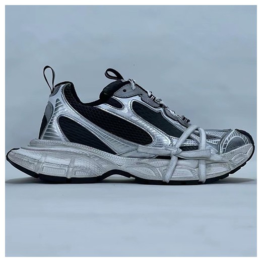 [홍콩명품.BALENCIAGA] 발렌시아가 25SS 로고 남여 3XL Syede 스니커즈 운동화 (블랙-실버), SE4979, S3, 명품스니커즈,운동화,구두,로퍼,하이탑,신발