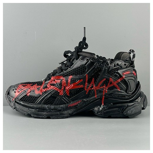 [홍콩명품.BALENCIAGA] 발렌시아가 25SS 로고 남여 Runner 7.0 스니커즈 운동화 (블랙), SE4996, S3, 명품스니커즈,운동화,구두,로퍼,하이탑,신발