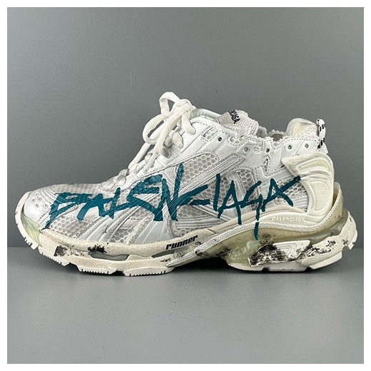 [홍콩명품.BALENCIAGA] 발렌시아가 25SS 로고 남여 Runner 7.0 스니커즈 운동화 (화이트), SE4999, S3, 명품스니커즈,운동화,구두,로퍼,하이탑,신발