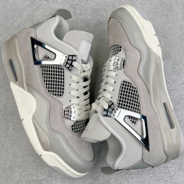 [홍콩명품.NIKE] 나이키 25SS 로고 남여 에어 조던 AJ4 Retro 스니커즈 운동화 (그레이), SE5012, S3, 명품스니커즈,운동화,구두,로퍼,하이탑,신발