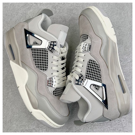 [홍콩명품.NIKE] 나이키 25SS 로고 남여 에어 조던 AJ4 Retro 스니커즈 운동화 (그레이), SE5012, S3, 명품스니커즈,운동화,구두,로퍼,하이탑,신발