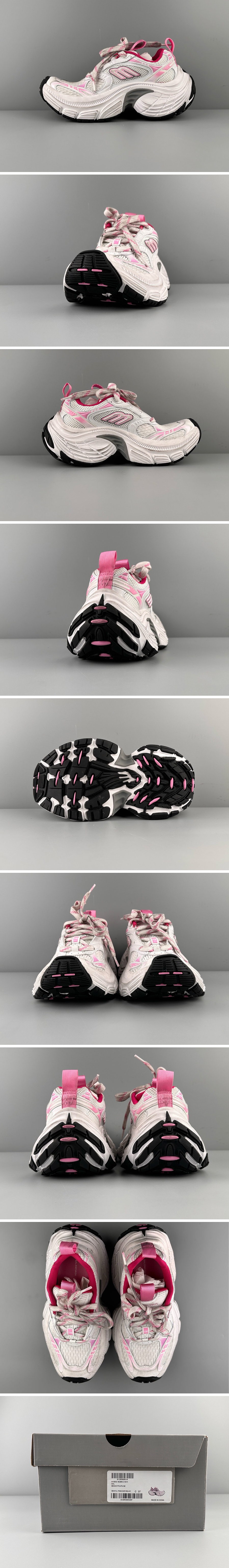 [홍콩명품.BALENCIAGA] 발렌시아가 25SS 로고 여성 6XL 스니커즈 운동화 (화이트-핑크), SE5078, S3, 명품스니커즈,운동화,구두,로퍼,하이탑,신발