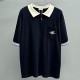 [홍콩명품,Christian Dior] 디올 25SS 로고 자수 카라 폴로 반팔 티셔츠 (네이비), BM21098, JU, 홍콩명품의류,구매대행,온라인명품