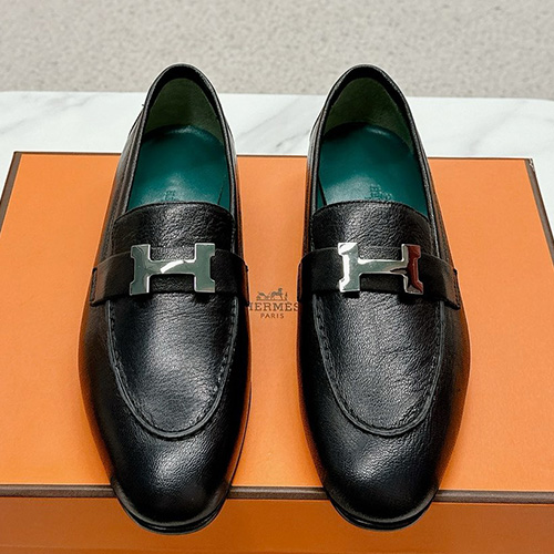 [홍콩명품.Hermes] 에르메스 25SS 로고 여성 레더 가죽 구두 로퍼 (블랙), SE5088, H3, 명품스니커즈,운동화,구두,로퍼,하이탑,신발