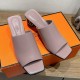 [홍콩명품.Hermes] 에르메스 25SS 로고 여성 ECLAIR 에클레어 굽 샌들 슬리퍼 (핑크), SE5112, GHS, 명품스니커즈,운동화,구두,로퍼,하이탑,신발