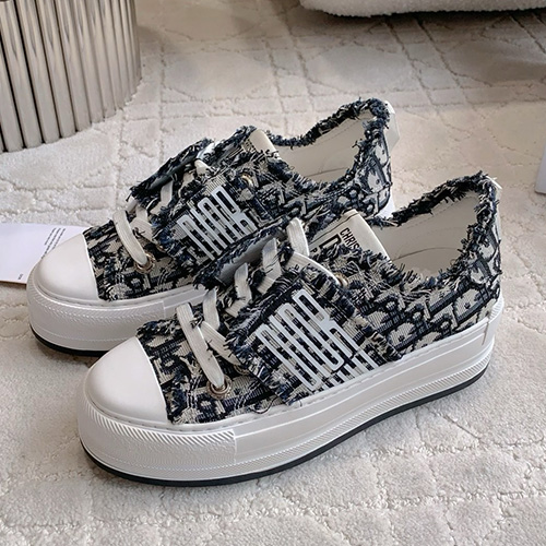 [홍콩명품,Christian Dior] 디올 25SS 로고 여성 오블리크 캔버스 운동화 (2컬러), SE5127, GHS, 명품스니커즈,운동화,구두,로퍼,하이탑,신발