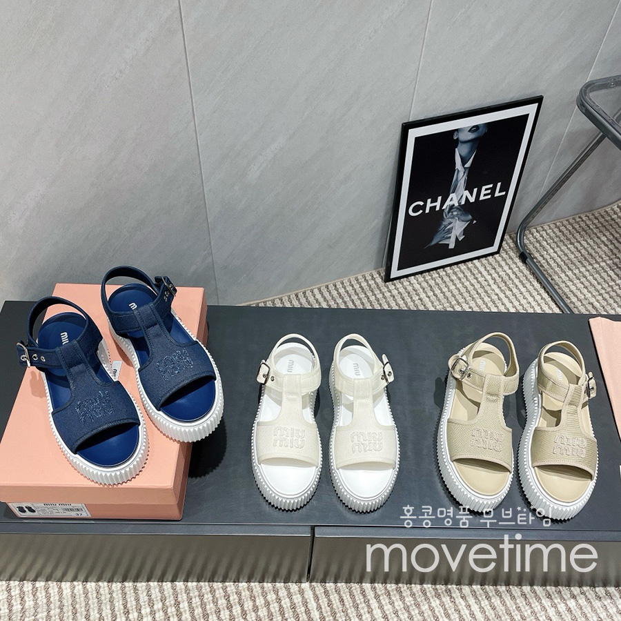 [홍콩명품,MIU MIU] 미우미우 25SS 로고 여성 5cm 굽 슬리퍼 샌들 (3컬러), SE5136, S4W, 명품스니커즈,운동화,구두,로퍼,하이탑,신발