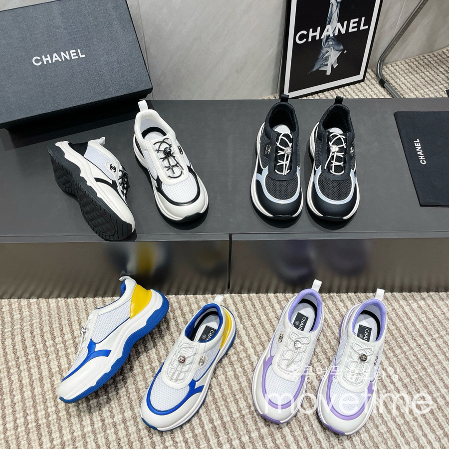 [홍콩명품.CHANEL] 샤넬 25SS 로고 여성 레더 가죽 스니커즈 운동화 (4컬러), SE5147, S4W, 명품스니커즈,운동화,구두,로퍼,하이탑,신발