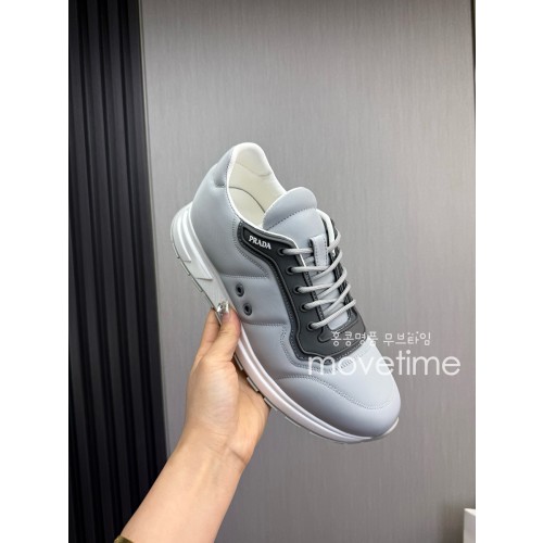 [홍콩명품,PRADA] 프라다 25SS 로고 레더 가죽 스니커즈 운동화 (4컬러), SE5189, GHS, 명품스니커즈,운동화,구두,로퍼,하이탑,신발