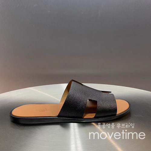 [홍콩명품.Hermes] 에르메스 25SS 로고 이즈미르 레더 가죽 슬리퍼 (2컬러), SE5191, GHS, 명품스니커즈,운동화,구두,로퍼,하이탑,신발