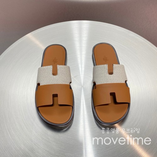 [홍콩명품.Hermes] 에르메스 25SS 로고 이즈미르 레더 가죽 슬리퍼 (2컬러), SE5192, GHS, 명품스니커즈,운동화,구두,로퍼,하이탑,신발