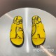 [홍콩명품.Hermes] 에르메스 25SS 로고 그래픽 이즈미르 레더 가죽 슬리퍼 (노랑), SE5198, GHS, 명품스니커즈,운동화,구두,로퍼,하이탑,신발