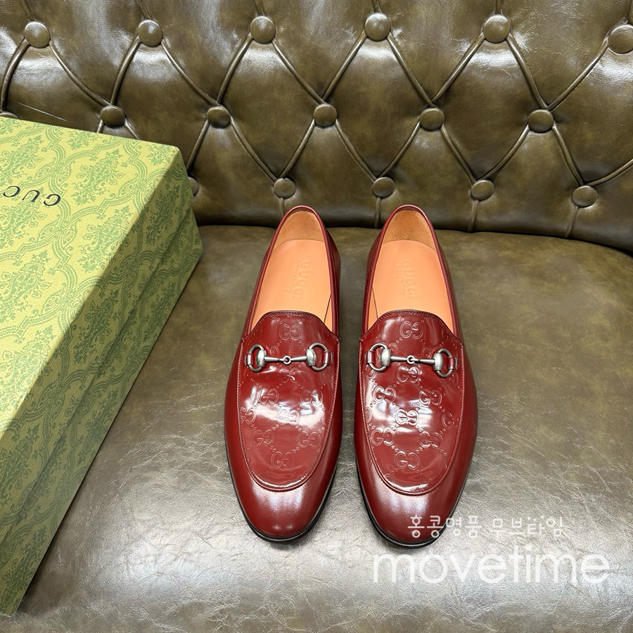 [홍콩명품.Gucci] 구찌 25SS 로고 레더 가죽 정장 구두 (레드), SE5259, GHS, 명품스니커즈,운동화,구두,로퍼,하이탑,신발