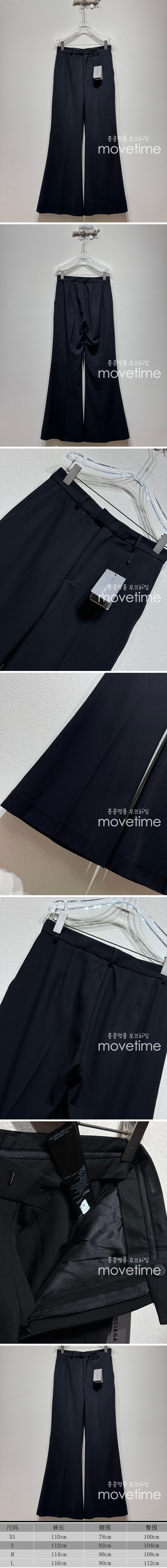 [명품레플리카품.BALENCIAGA] 발렌시아가 25SS 로고 여성 팬츠 바지  (블랙), BM21140, KB, 홍콩명품의류,구매대행,온라인명품