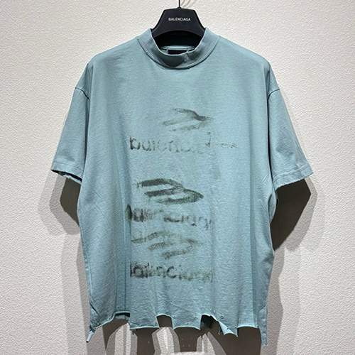 [홍콩명품.BALENCIAGA] 발렌시아가 25SS 로고 빈티지 그래피티 반팔 티셔츠 (2컬러), BM21301, CR3, 명품레플리카,미러급,온라인쇼핑몰사이트