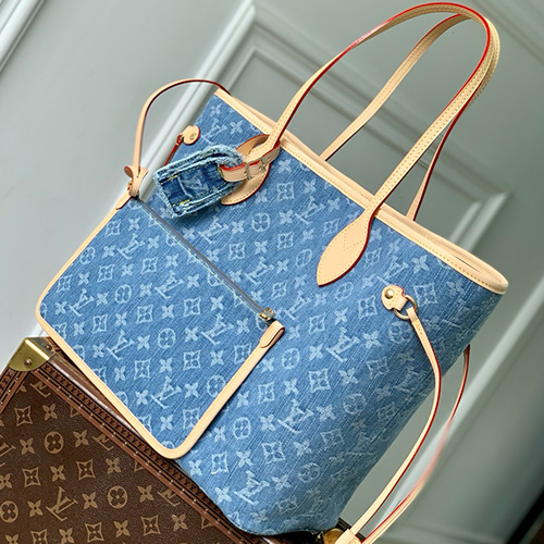[홍콩명품.LOUIS VUITTON] 루이비통 25SS 로고 모노그램 네버풀 MM 토트백 M13192 (데님), BGM4870, BDA, 홍콩명품가방,명품쇼핑몰,크로스백,핸드백,구매대행