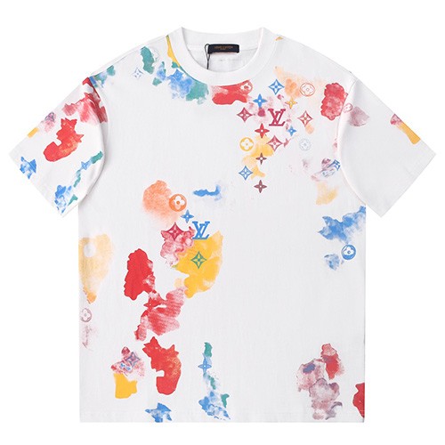 [홍콩명품.LOUIS VUITTON] 루이비통 25SS 로고 워터컬러 모노그램 반팔 티셔츠 (2컬러), BM21375, JU, 명품레플리카,미러급,온라인쇼핑몰사이트