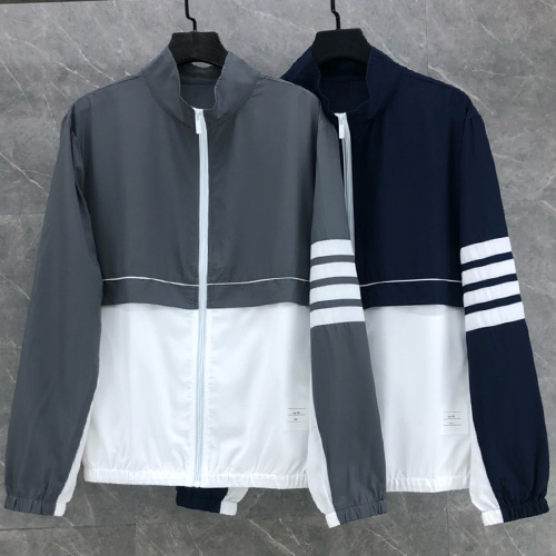 [홍콩명품.THOME BROWNE] 톰브라운 25SS 로고 4바 바람막이 자켓 (2컬러), BM21406, TB1, 명품레플리카,미러급,온라인쇼핑몰사이트