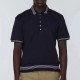 [홍콩명품.THOME BROWNE] 톰브라운 25SS 로고 카라 니트 반팔 티셔츠 (2컬러), BM21412, TB1, 명품레플리카,미러급,온라인쇼핑몰사이트
