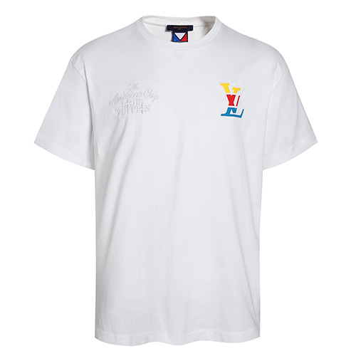 [홍콩명품.LOUIS VUITTON] 루이비통 25SS 로고 그래픽 반팔 티셔츠 (화이트), BM21429, JU, 명품레플리카,미러급,온라인쇼핑몰사이트