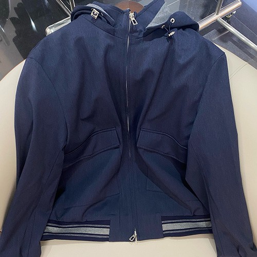 [홍콩명품.Loro Piana] 로로피아나 25SS 로고 후드 봄버 자켓 (네이비), BM21457, JU, 명품레플리카,미러급,온라인쇼핑몰사이트