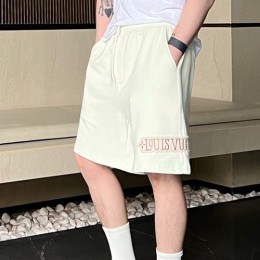 [가격문의][홍콩명품.LOUIS VUITTON] 루이비통 25SS 로고 자수 쇼츠 반바지 (아이보리), BM21476, JU, 명품레플리카,미러급,온라인쇼핑몰사이트