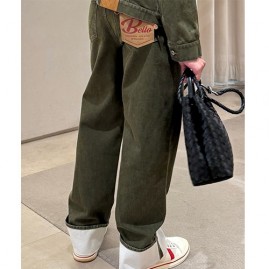 [가격문의][홍콩명품.BOTTEGA VENETA] 보테가베네타 25SS 로고 오버핏 데님 팬츠 진 청바지 (카키), BM21534, JL, 명품레플리카,미러급,온라인쇼핑몰사이트